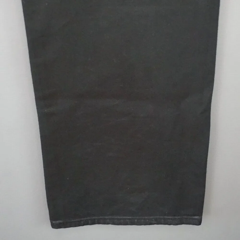 FRAME Women's Jeans Le Jane Jeans Midnight Mix Black Coated Wide Leg size 27 - Picture 14 of 16